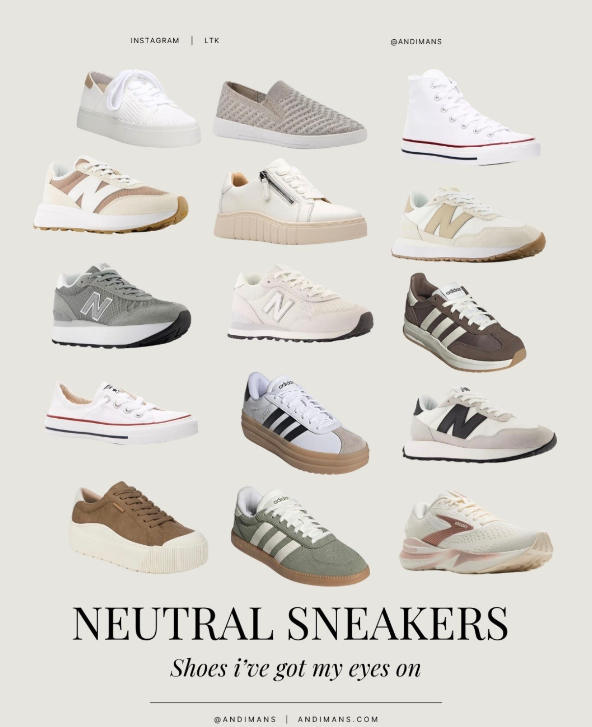 These are the kind of everyday sneakers that go with everything, Jeans, dresses, athleisure, errands, travel, all of it. Clean lines, soft neutrals, and comfy enough for real life. You need these! 

#LTKootd #LTKActive #LTKfitnessgoals