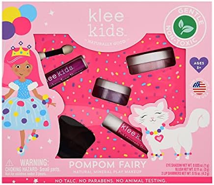 Luna Star Naturals Klee Kids Natural Mineral Makeup 4 Piece Kit (Pom Pom Fairy) | Amazon (US)