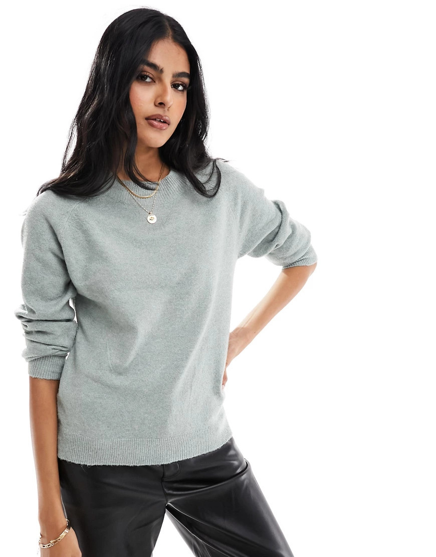 Only crew neck sweater in gray | ASOS (Global)