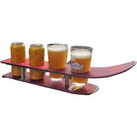 Beer Flight Or Brewski Recycled Snow Ski Double Pint For Cans Glasses | Etsy (US)