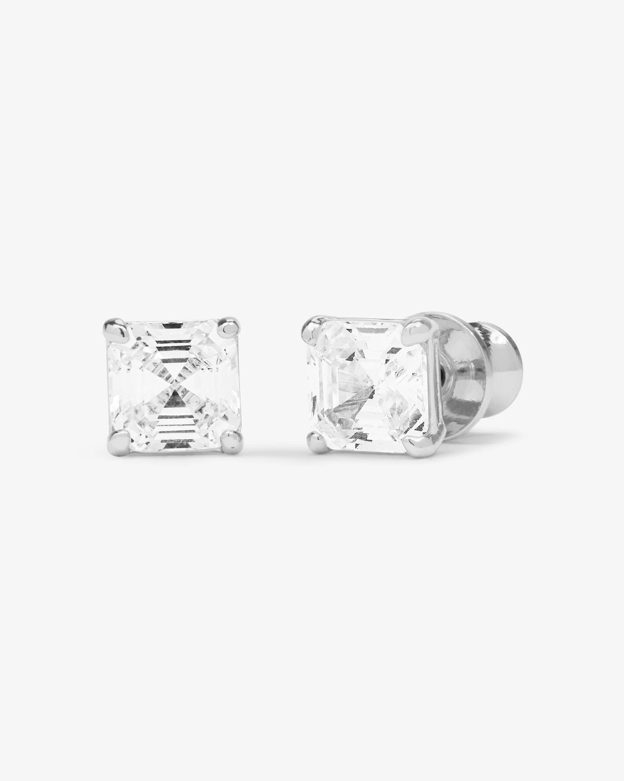 The Queen's 6mm Studs - Silver|White Diamondettes | Melinda Maria Jewelry