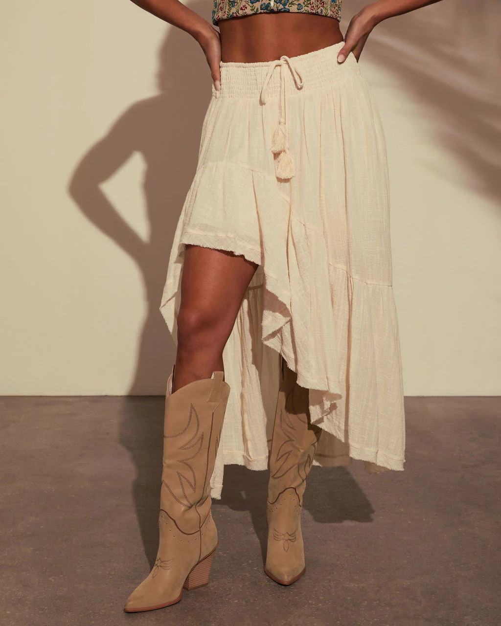 Harmonic High Low Maxi Skirt | VICI