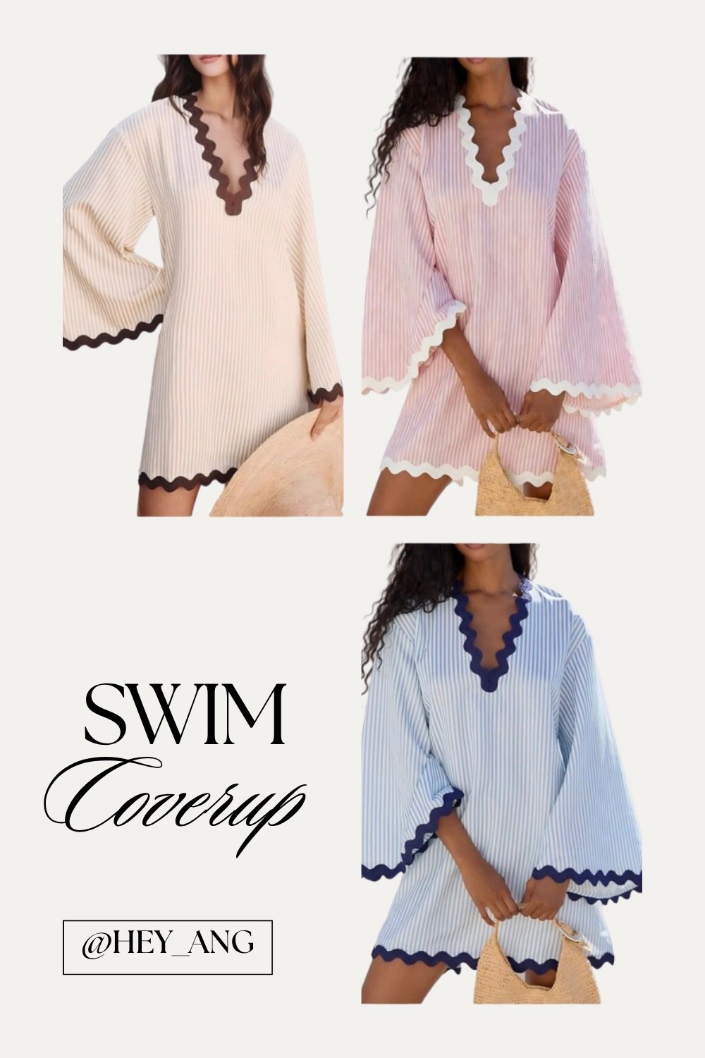 I love the scalloped trim on these Swim Cover ups. Perfect for the pool or on a cruise. I like that this is not as sheer as a normal cover up. Comes in other colors. 


#LTKTravel #LTKSwim