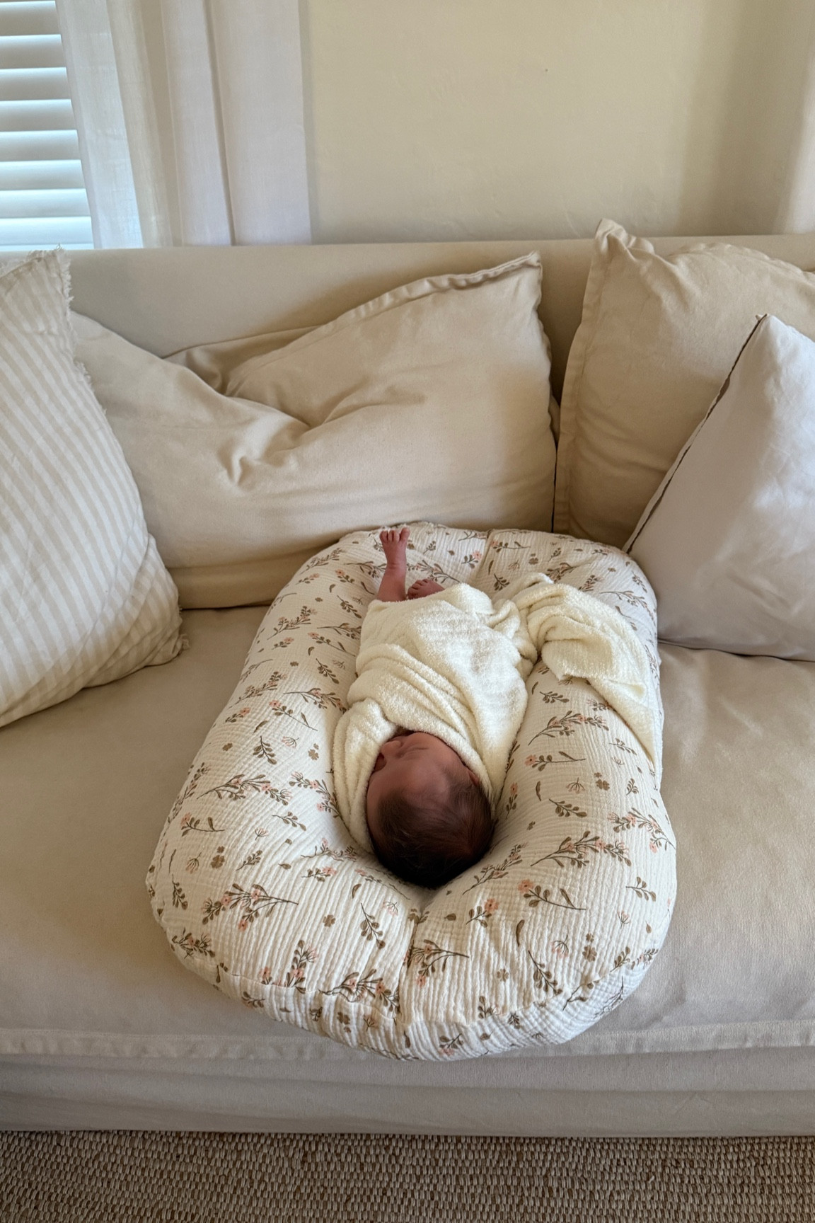 Love this baby lounger + cover 