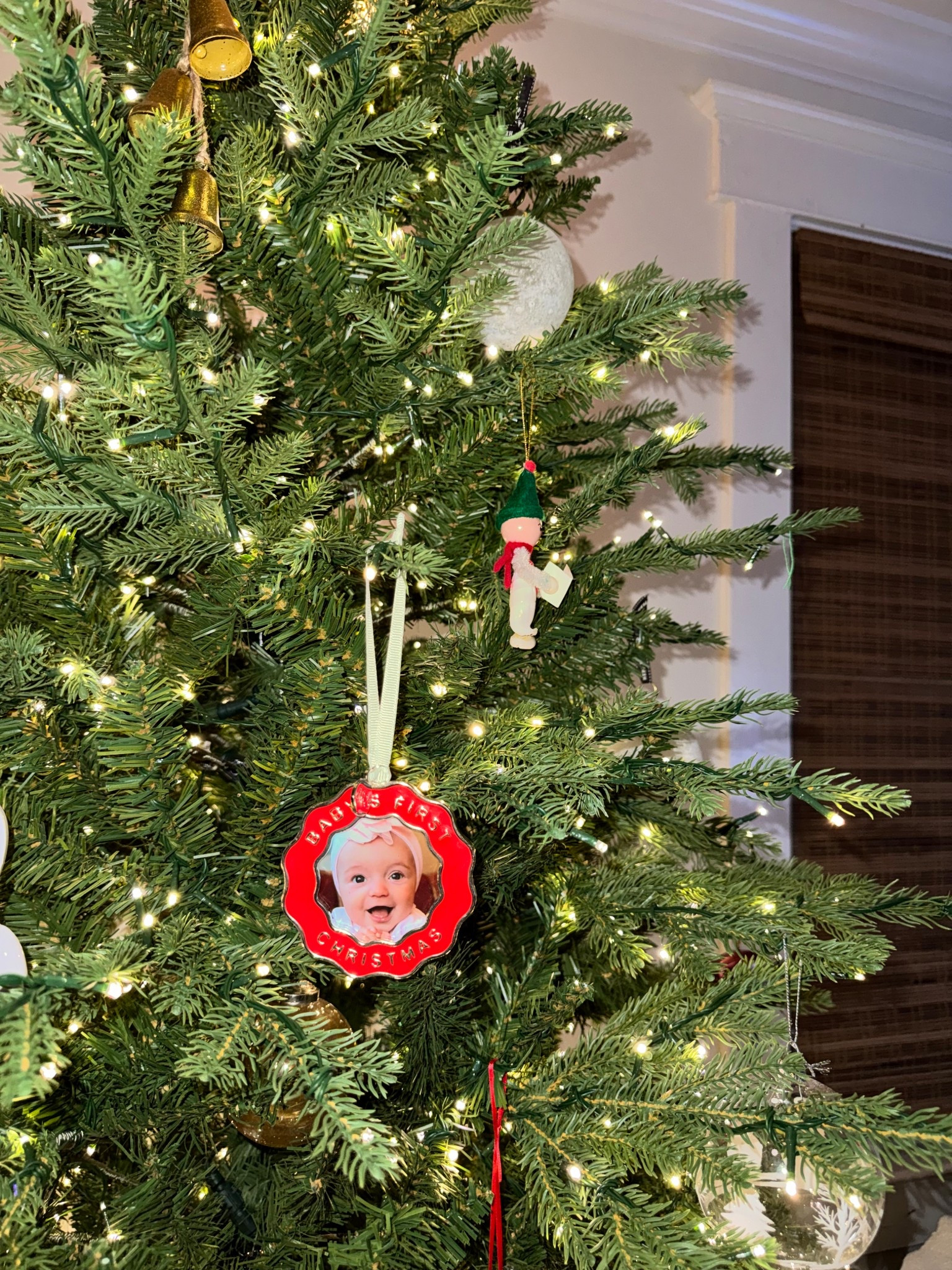 Baby’s first Christmas ornament 
West elm ornament 
Pottery barn ornament 
Christmas 2025

#LTKSeasonal #LTKHoliday