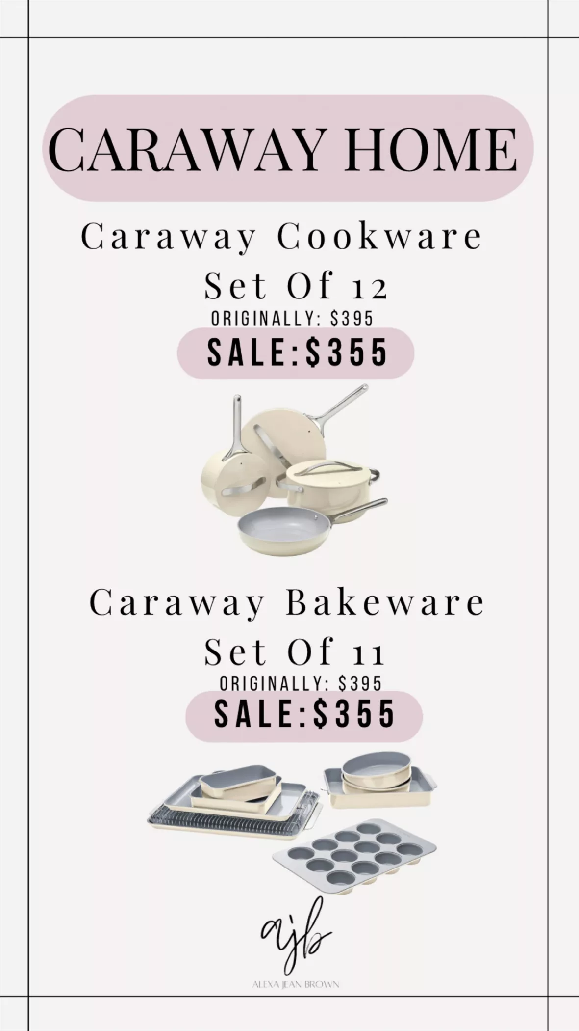 Caraway is now selling all its products at The Container Store
