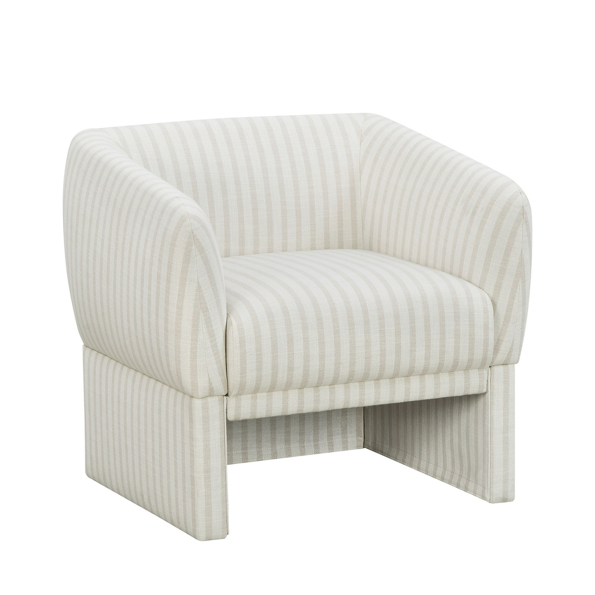 Beautiful Neutral Stripe Accent Chair | Walmart (US)