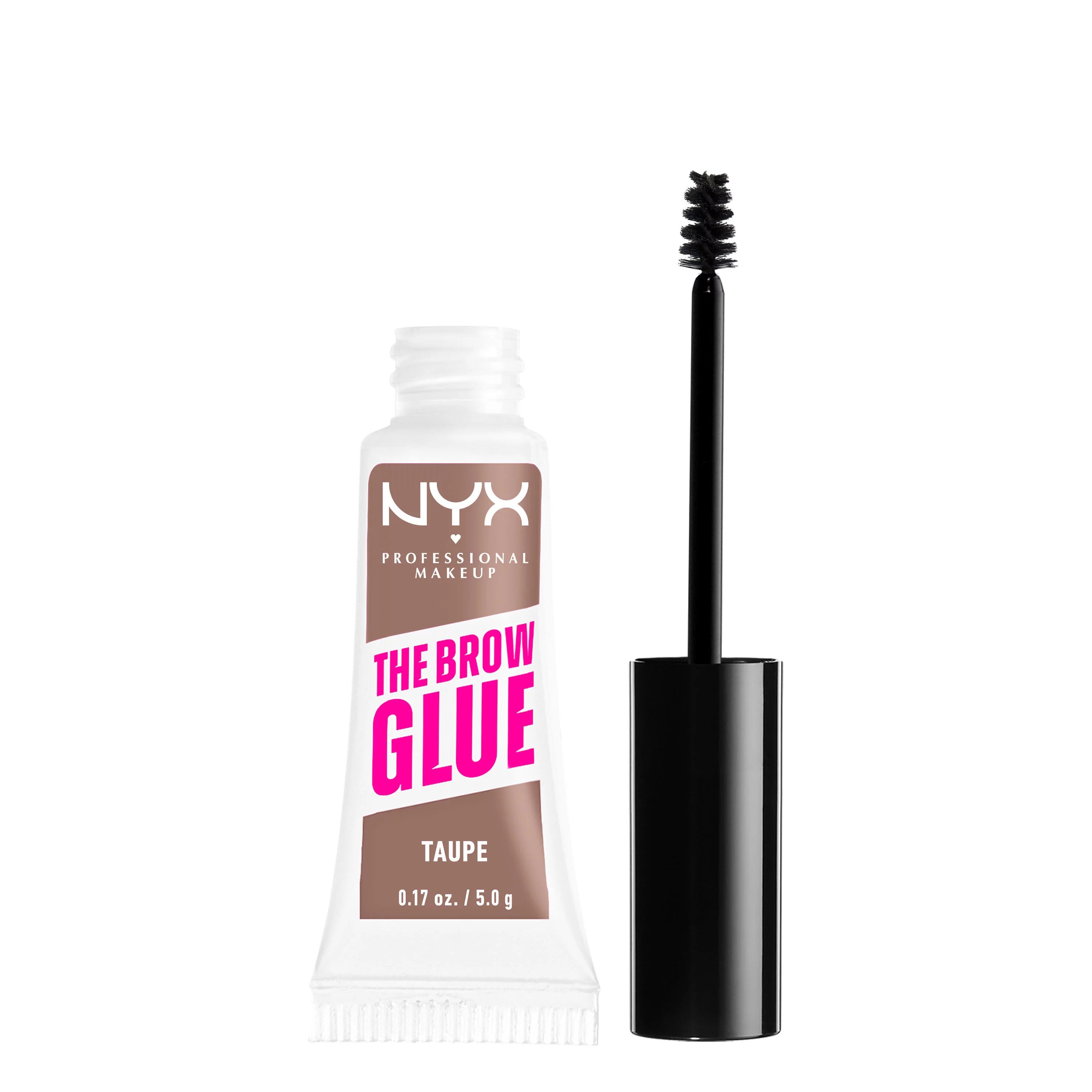 NYX Professional Makeup The Brow Glue, Extreme Hold Tinted Eyebrow Gel, Taupe | Walmart (US)
