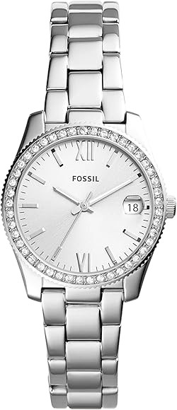 Fossil Scarlette Women's Sports Watch with Stainless Steel Bracelet or Genuine Leather Band | Amazon (US)