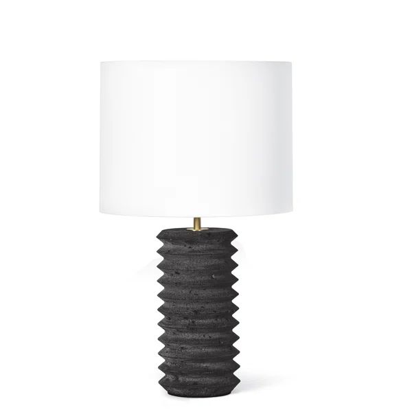 Regina Andrew Noir Column Travertine Lamp | Wayfair North America