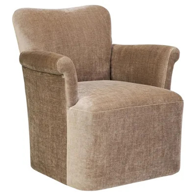 Camellia Altair Mushroom Swivel Chair | Kathy Kuo Home