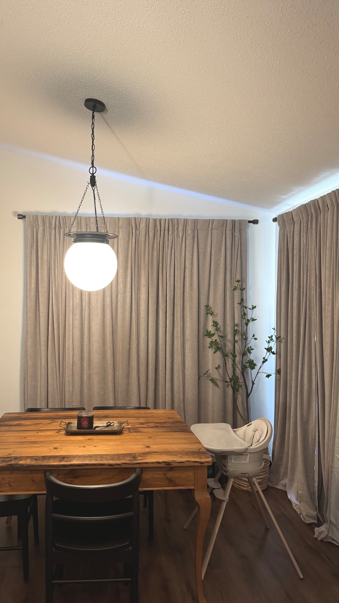 Affordable pinch pleat curtains, dining room, light fixture, high chair, dining chairs, Amazon, Etsy, Target 

#LTKSaleAlert #LTKHome #LTKFindsUnder50