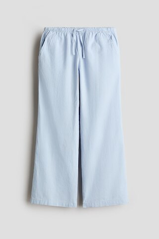 H & M - Linen-Blend Pants - Blue | H&M (US + CA)