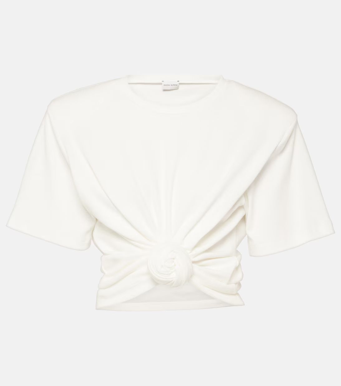 Gathered cotton jersey top | Mytheresa (US/CA)