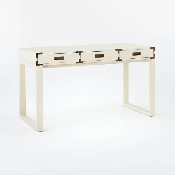 Blue Creek Campaign Desk Cream - Threshold™ designed with Studio McGee | Target