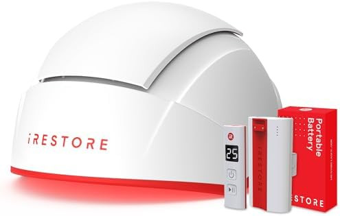 iRestore Professional + Rechargeable Battery Pack - Laser Red Light Therapy for Hair Growth - FDA... | Amazon (US)