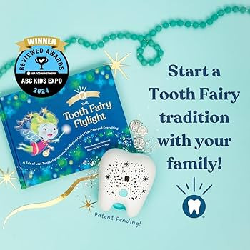 Storybook and Magical Projector Night Light Signals The Tooth Fairy, First Lost Tooth Keepsake Se... | Amazon (US)