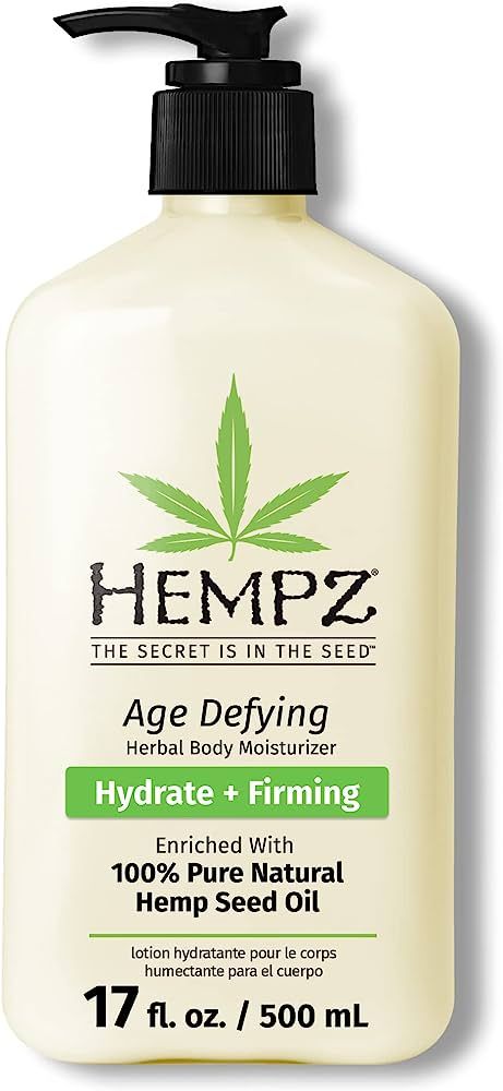 Hempz Age-Defy Body and Hand Lotion for Dry Skin, for Cracked Skin, Quick Absorption, Large 17 oz | Amazon (US)