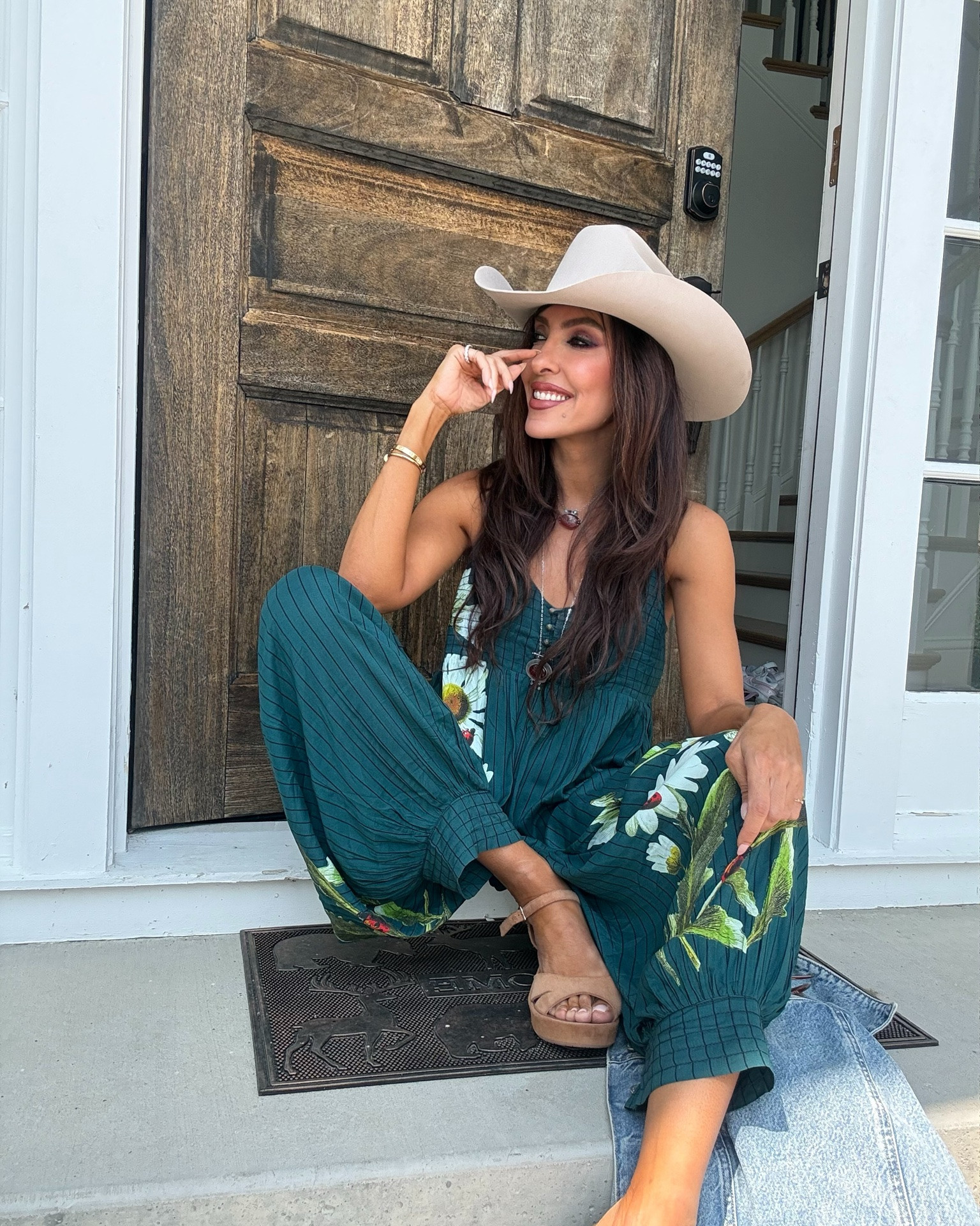 Please scroll to third slide for description ..
Btw I picked a second option for the denim jacket that I think will really elevate the look of the jumpsuit ..

#LTKmomlife #LTKMidsize #LTKTall