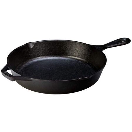 Lodge Cast Iron Skillet, Pre-Seasoned and Ready for Stove Top or Oven Use, 10.25"", Black | Walmart (US)