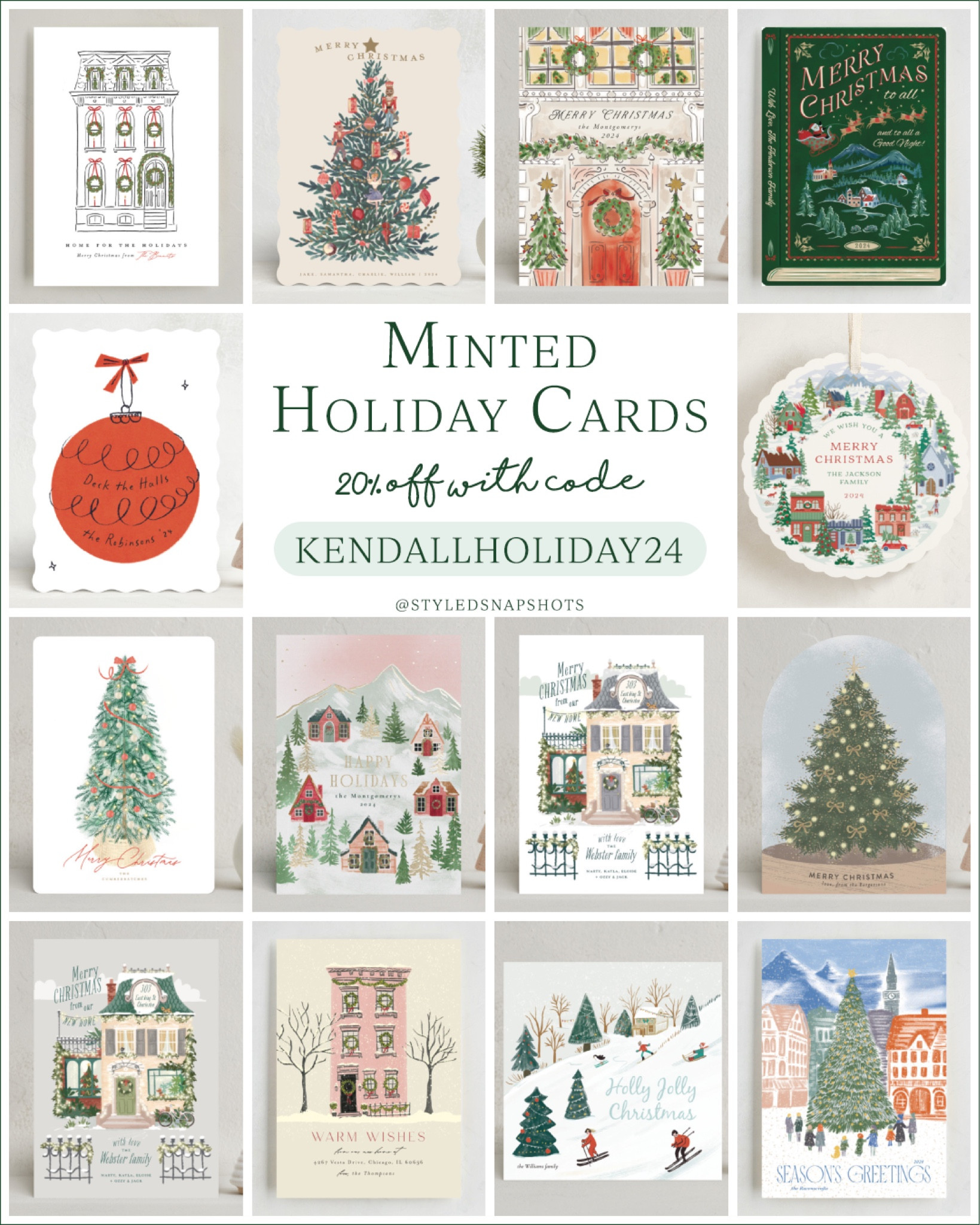 Don’t forget to order your holiday cards! My code KENDALLHOLIDAY24 gets you 20% off at Minted plus free shipping (a few exclusions) 

Christmas, holiday, stationery 

#LTKHoliday #LTKSeasonal