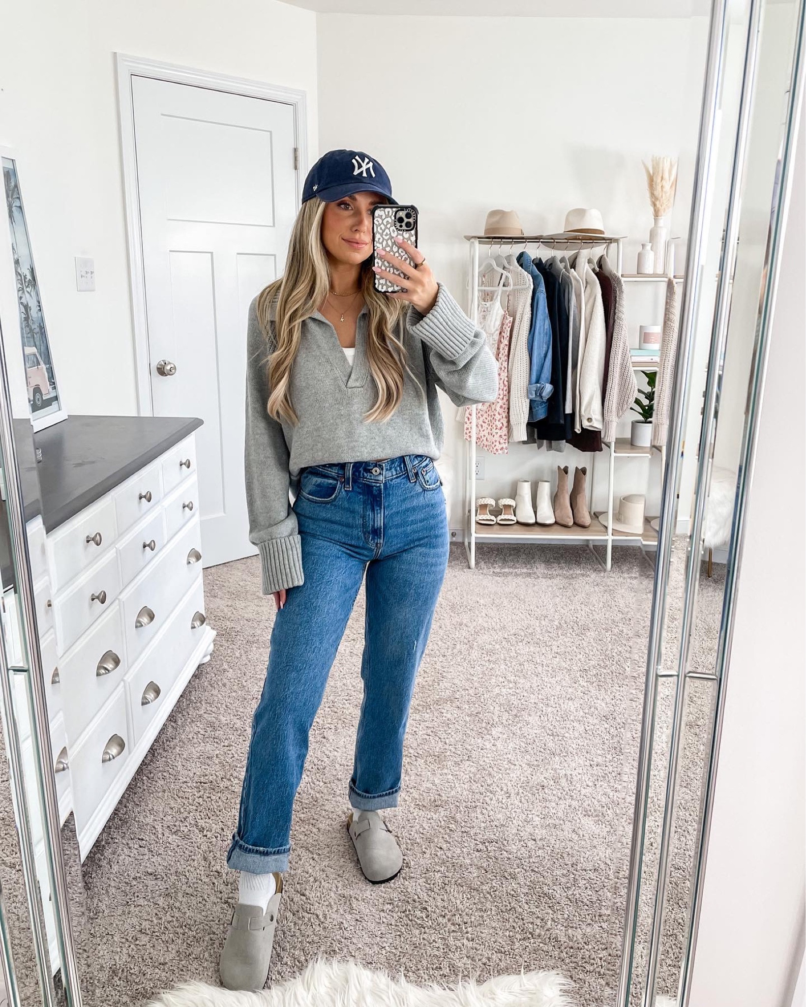 + Abercrombie grey sweater: small
+ Abercrombie 90s jeans: 25 short
+ amazon clogs: size 6

#LTKfindsunder50 #LTKSeasonal #LTKfindsunder100