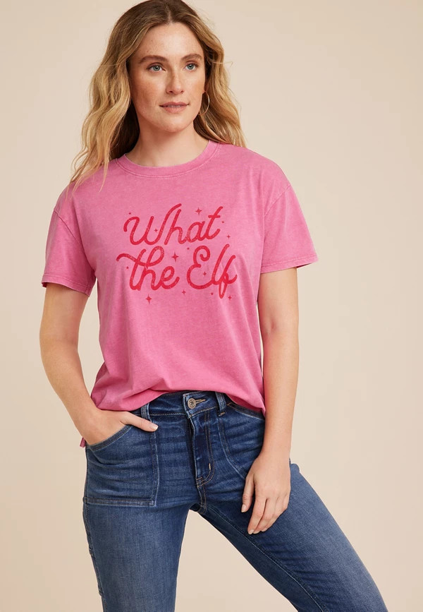 What The Elf Graphic Tee | Maurices