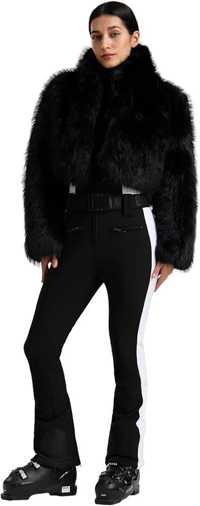GSOU SNOW Ski Suit for Women Faux Fur Two Piece Snowsuit Snowboard Slim Jacket Waterproof Windpro... | Amazon (US)