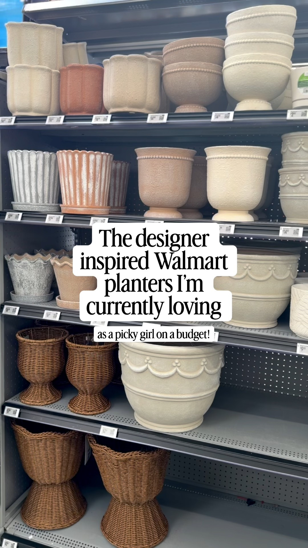 🪴 Anthro and McGee and Co. inspired planters for less! I can’t decide which one I like more 😍 and can you guess which ones came home with me??

#walmart #walmarthome #boujeeonabudget #affordablehome 

#LTKSeasonal #LTKHome