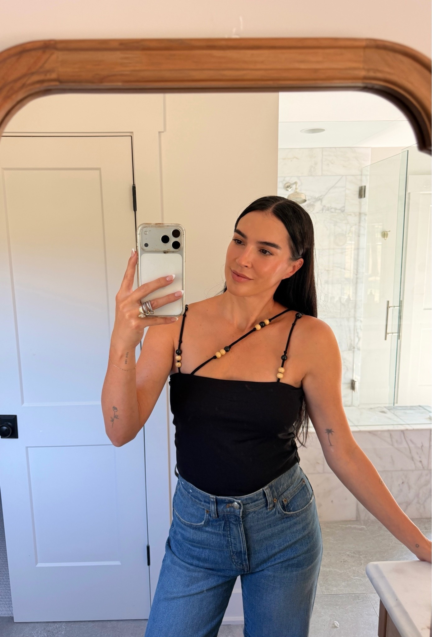 Love an all cotton top for date night! I’m 5’10 and wearing a size medium, size 27 tall in jeans

#LTKTall #LTKootd #LTKSaleAlert
