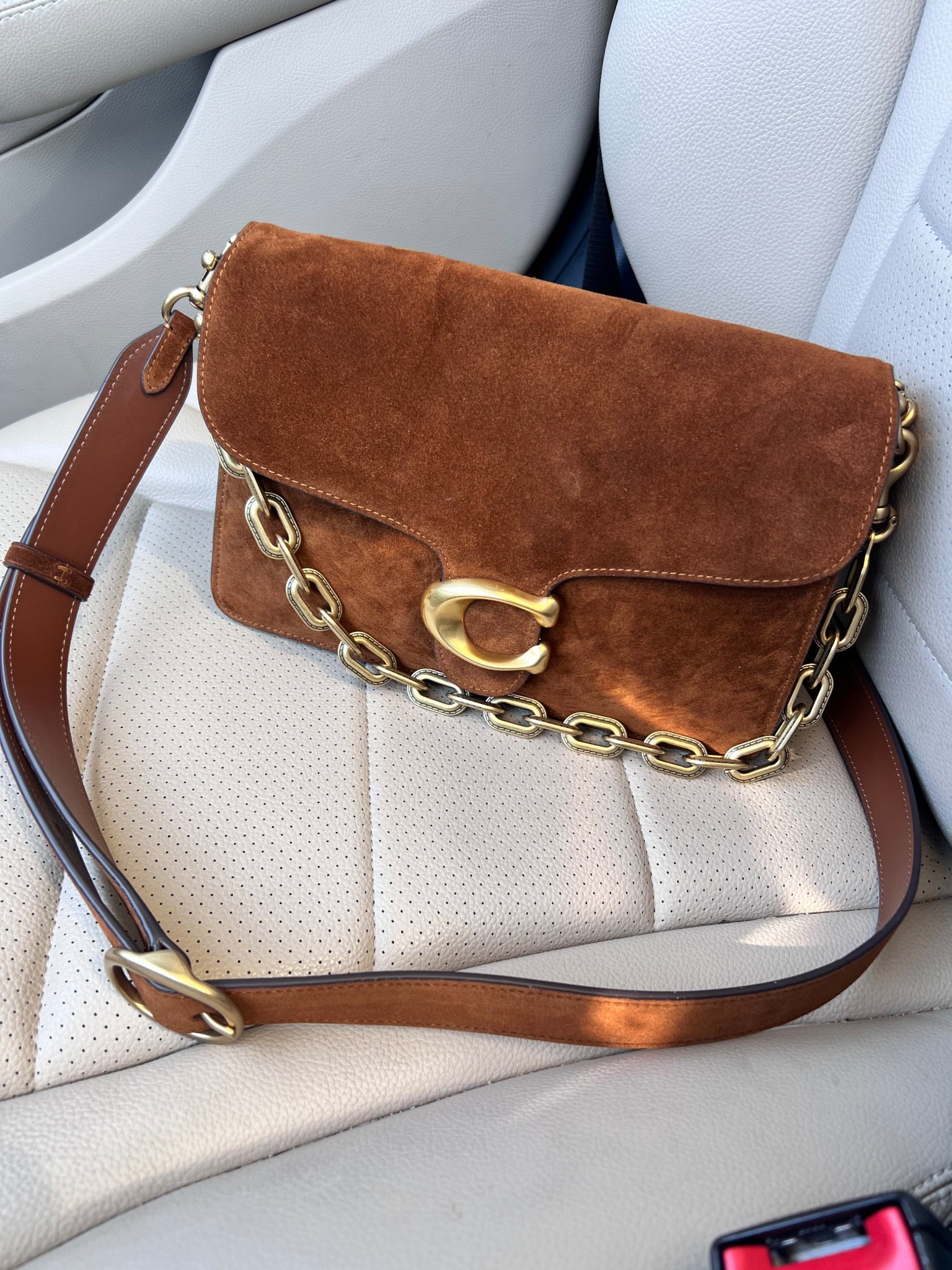 Suede Coach tabby back in stock!

#LTKSeasonal #LTKItBag #LTKTravel