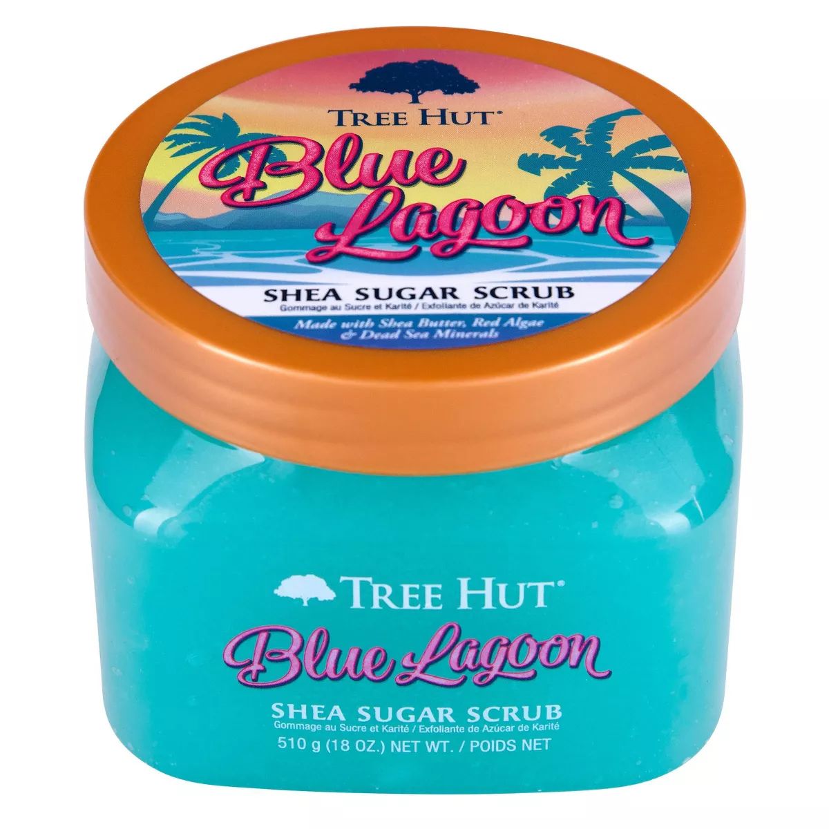 Tree Hut Blue Lagoon Shea Sugar Sea Minerals & Orange Body Scrub - 18oz | Target