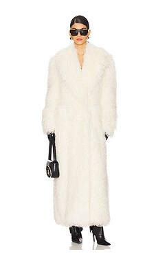 GIUSEPPE DI MORABITO Faux Fur Coat in Milk from Revolve.com | Revolve Clothing (Global)
