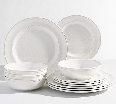 Cabana Melamine 12-Piece Dinnerware Set | Pottery Barn (US)