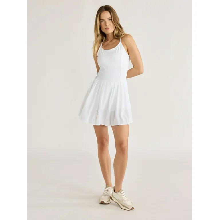 Love & Sports Women's Tennis Dress with Built-In Shorts, Sizes XS-XXXL | Walmart (US)
