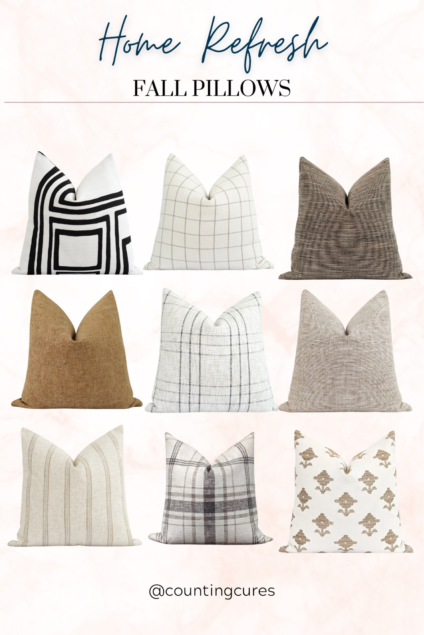 Add a touch of charm to your home decor with these fall pillows! 
#designtips #interiordesign #livingroomfinds #homerefresh

#LTKstyletip #LTKhome #LTKSeasonal