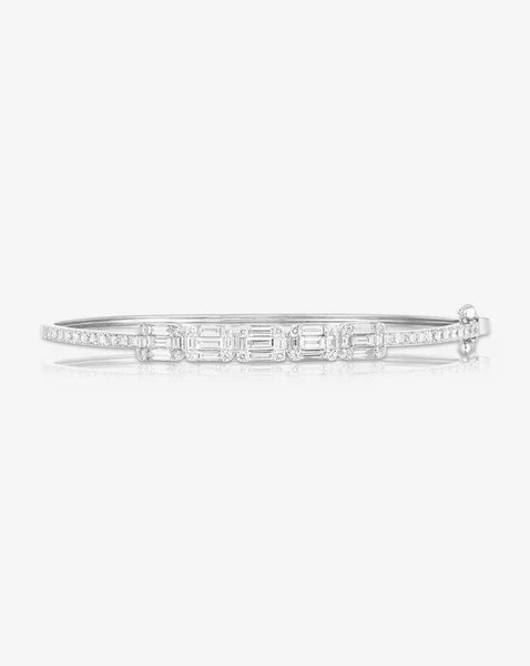 Emerald Illusion Diamond Bangle | Ring Concierge
