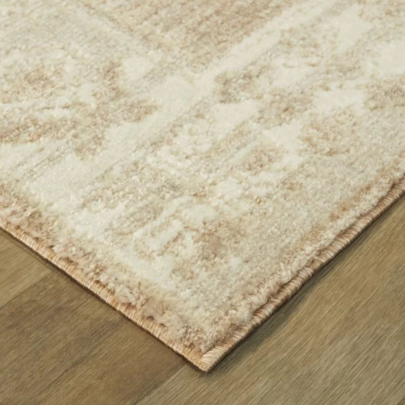 Farrod Machine Woven / Power Loomed Performance Brown/Beige/Gray Rug | Wayfair North America