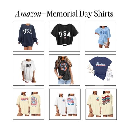 Memorial Day Shirts for the holiday weekend!