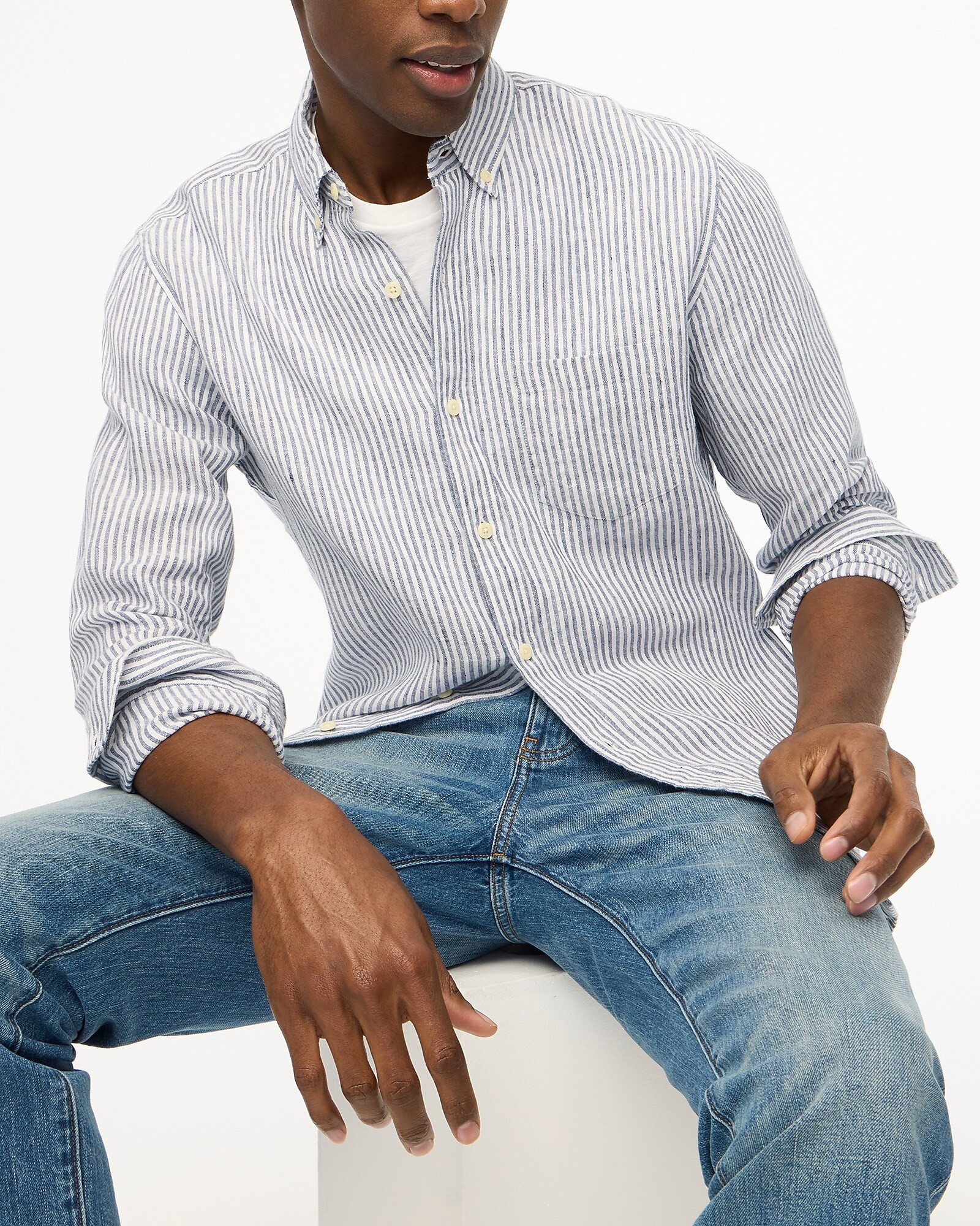 Classic linen-blend shirt | J.Crew Factory