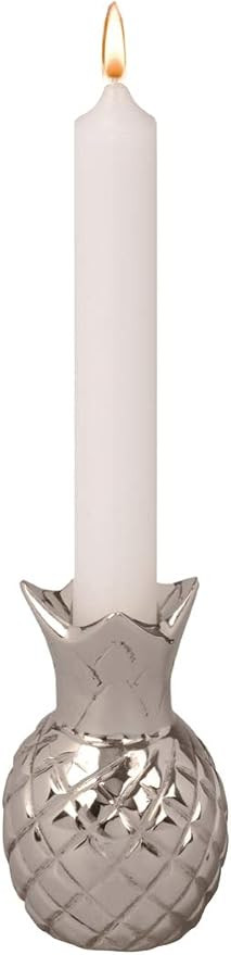 Biedermann & Sons H139N 0.5 in. Silver Pineapple Candle Holder - Pack of 2 | Amazon (US)
