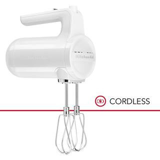 KitchenAid Cordless 7-Speed White Hand Mixer KHMB732WH - The Home Depot | The Home Depot
