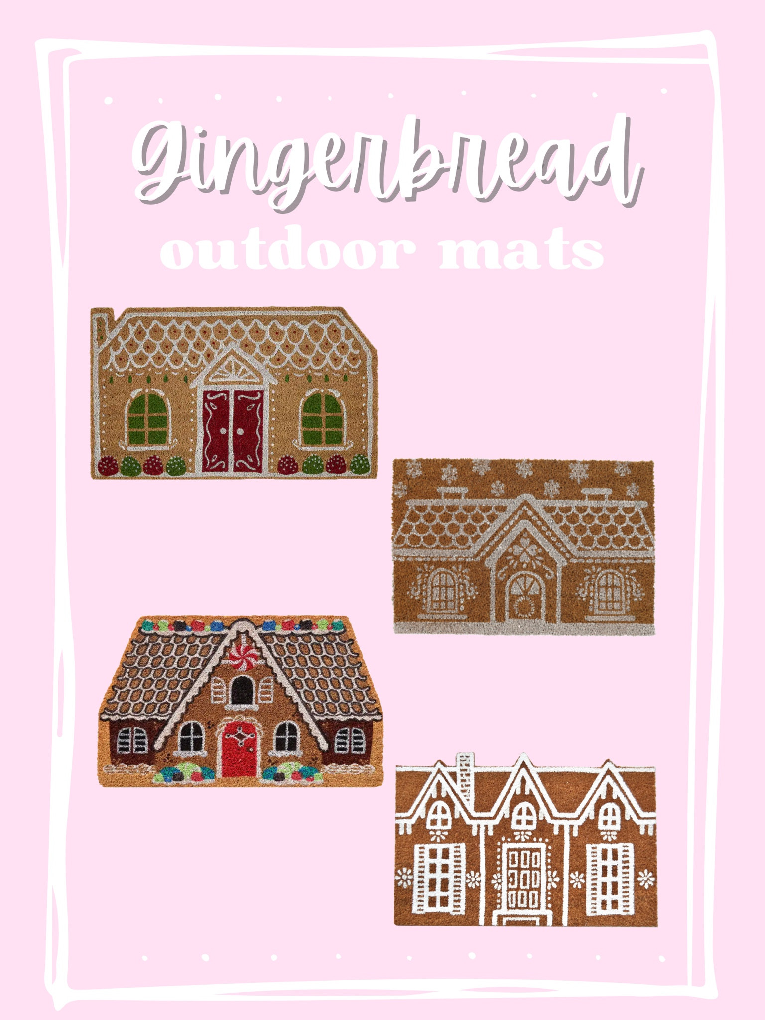 Super cute gingerbread outdoor mats! 

#LTKHoliday #LTKSeasonal #LTKGiftGuide