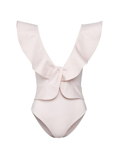 Barú Raw Wild One-Piece Swimsuit- White Swimsuit | Saks Fifth Avenue