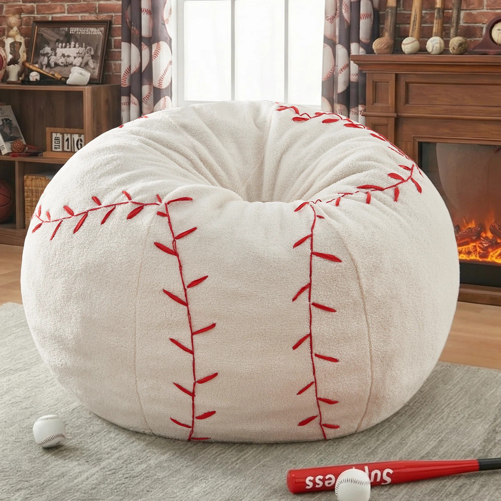 Memory Foam Filled Bean Bag Chair With Soft Printed Removeable Cover | Wayfair North America