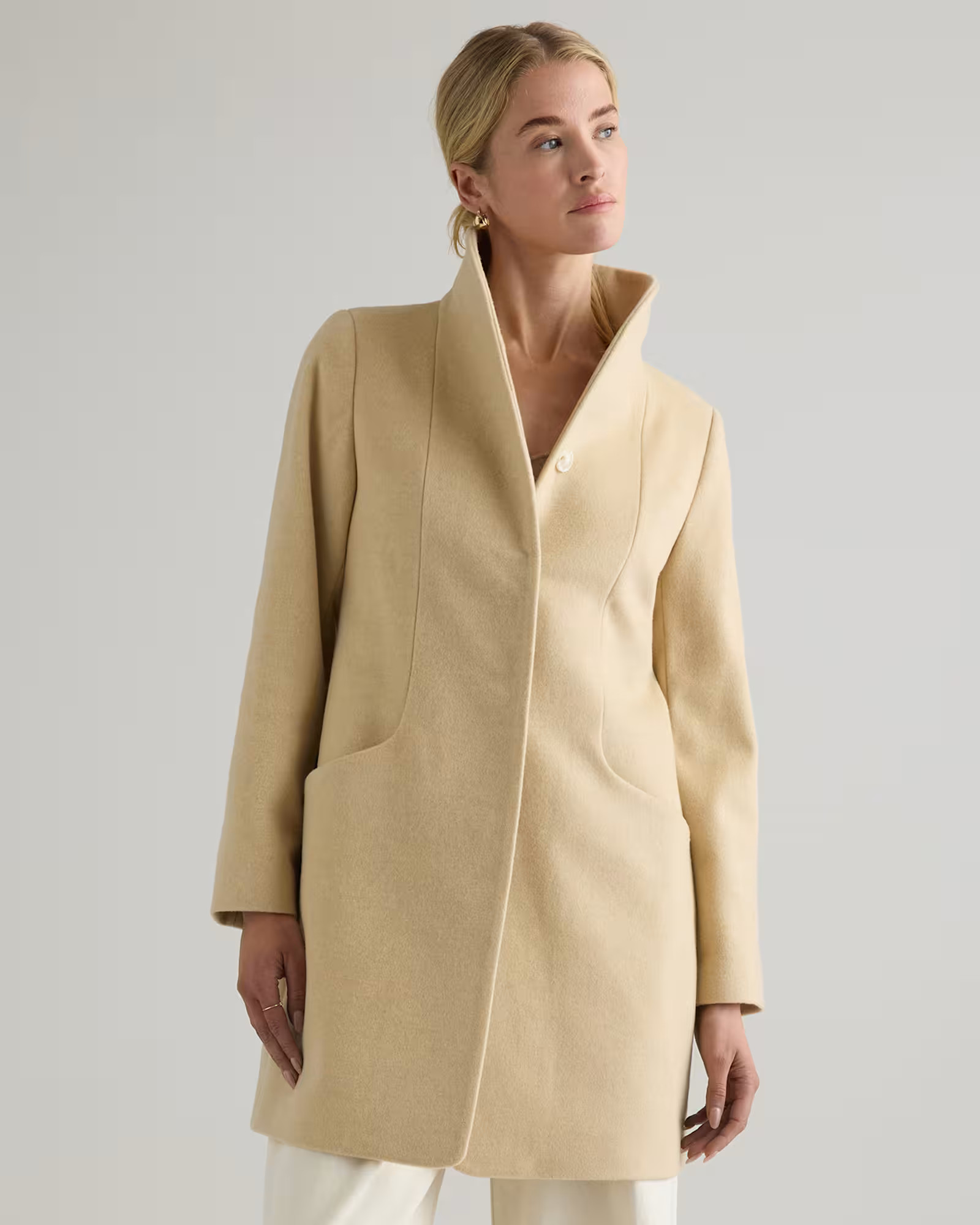 Italian Wool Cocoon Coat | Quince