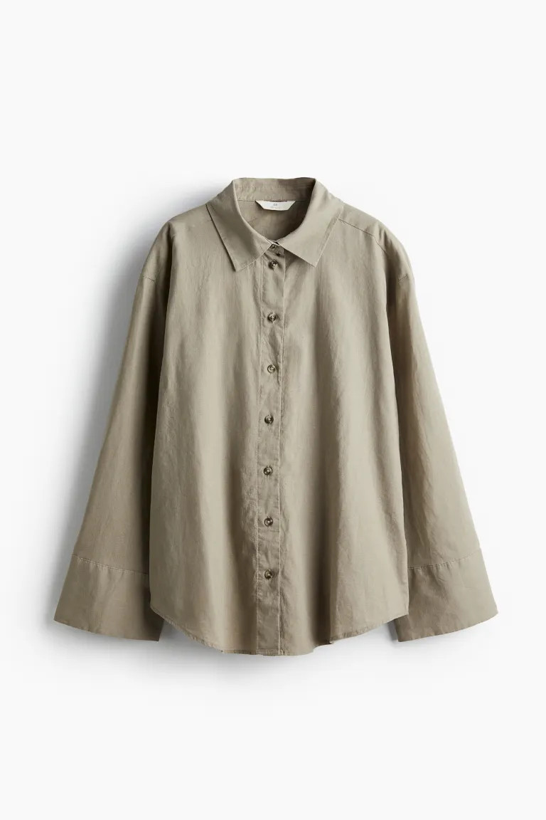 Linen-blend shirt | H&M (UK, MY, IN, SG, PH, TW, HK)