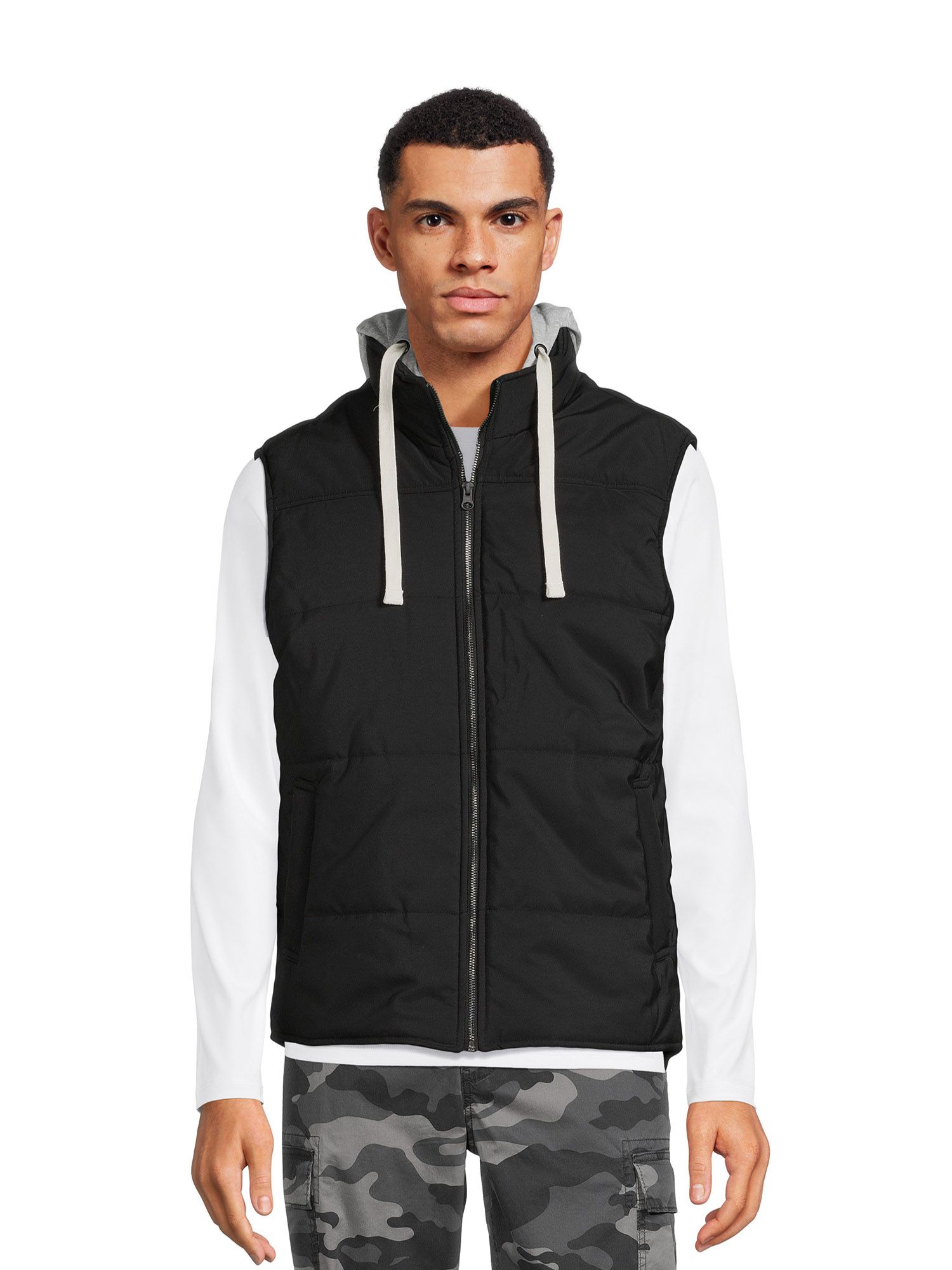 George Men's and Big Men's Hooded Vest, Size S-3XL - Walmart.com | Walmart (US)