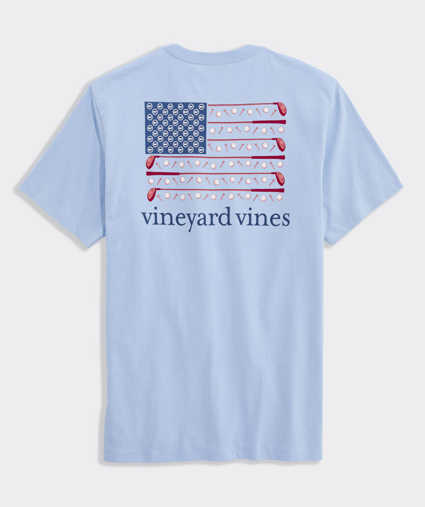 Americana Golf Flag Short-Sleeve Pocket Tee | vineyard vines