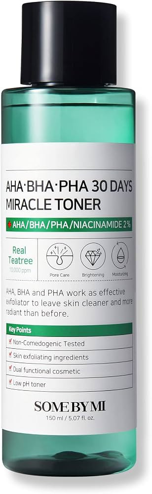 SOME BY MI AHA BHA PHA 30 Days Miracle Toner - 5.07Oz, 150ml - Made from Tea Tree Leaf Water for ... | Amazon (US)